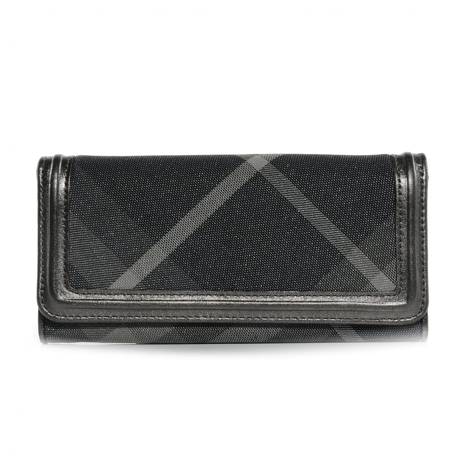 Burberry Shimmer Check Continental Wallet 1 of 8