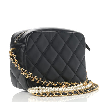 Chanel Lambskin Quilted Mini My Perfect Camera Case Black 3 of 12