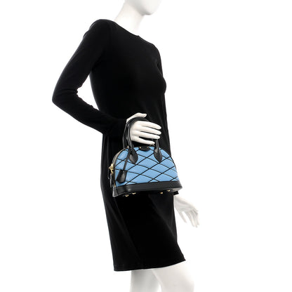 Louis Vuitton Lambskin Malletage Alma BB Bleuet 2 of 11