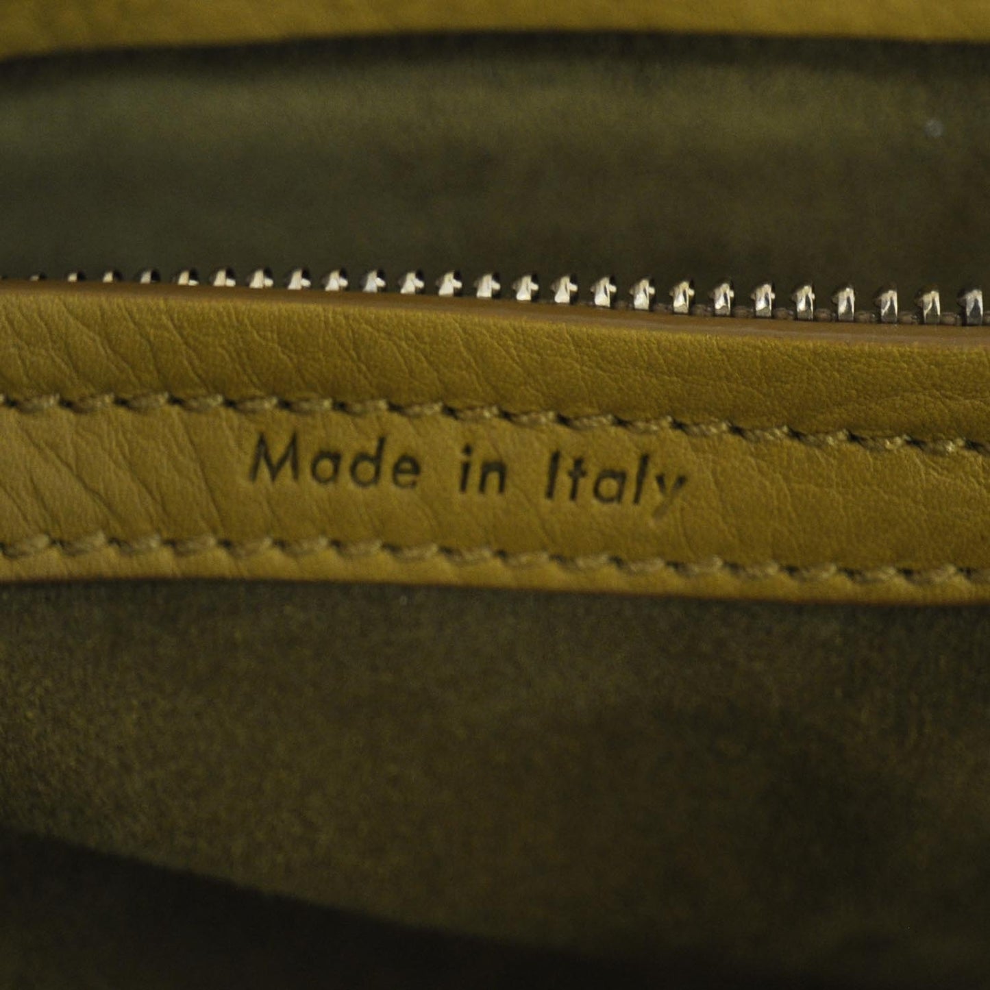 Smooth Calfskin Medium Phantom Luggage Bag Curry