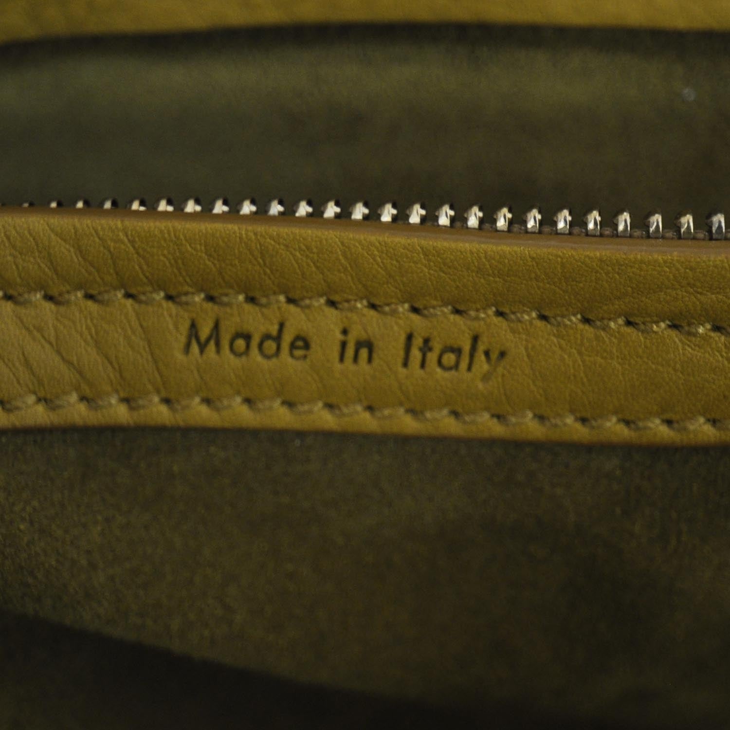 Celine Smooth Calfskin Medium Phantom Luggage Bag Curry 6 of 8