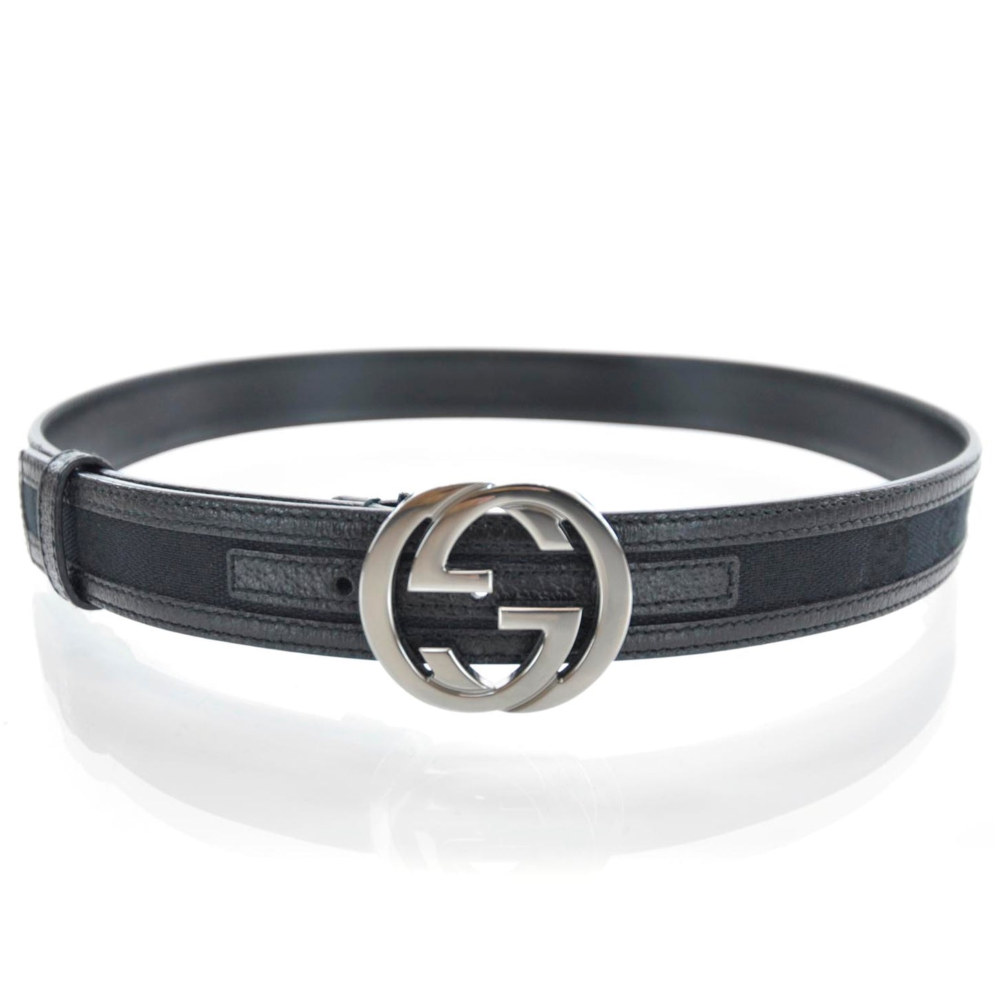 Monogram Interlocking G Belt 80 32 Black