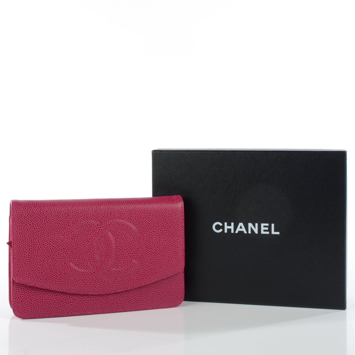 Caviar Timeless CC Wallet on Chain WOC Dark Fuchsia