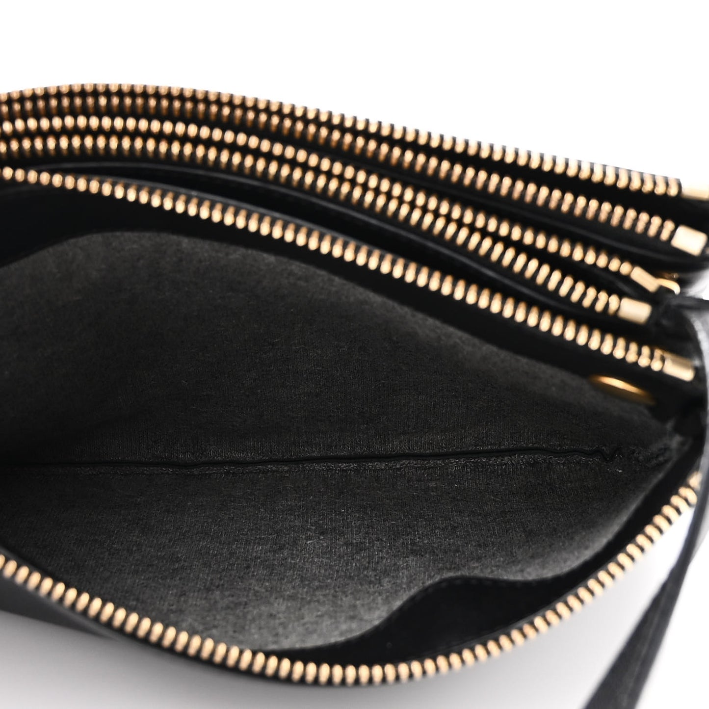 Lambskin Small Trio Crossbody Bag Black