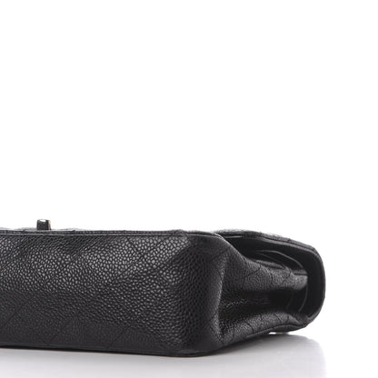 Chanel Caviar Quilted Medium Double Flap Black 8 of 9