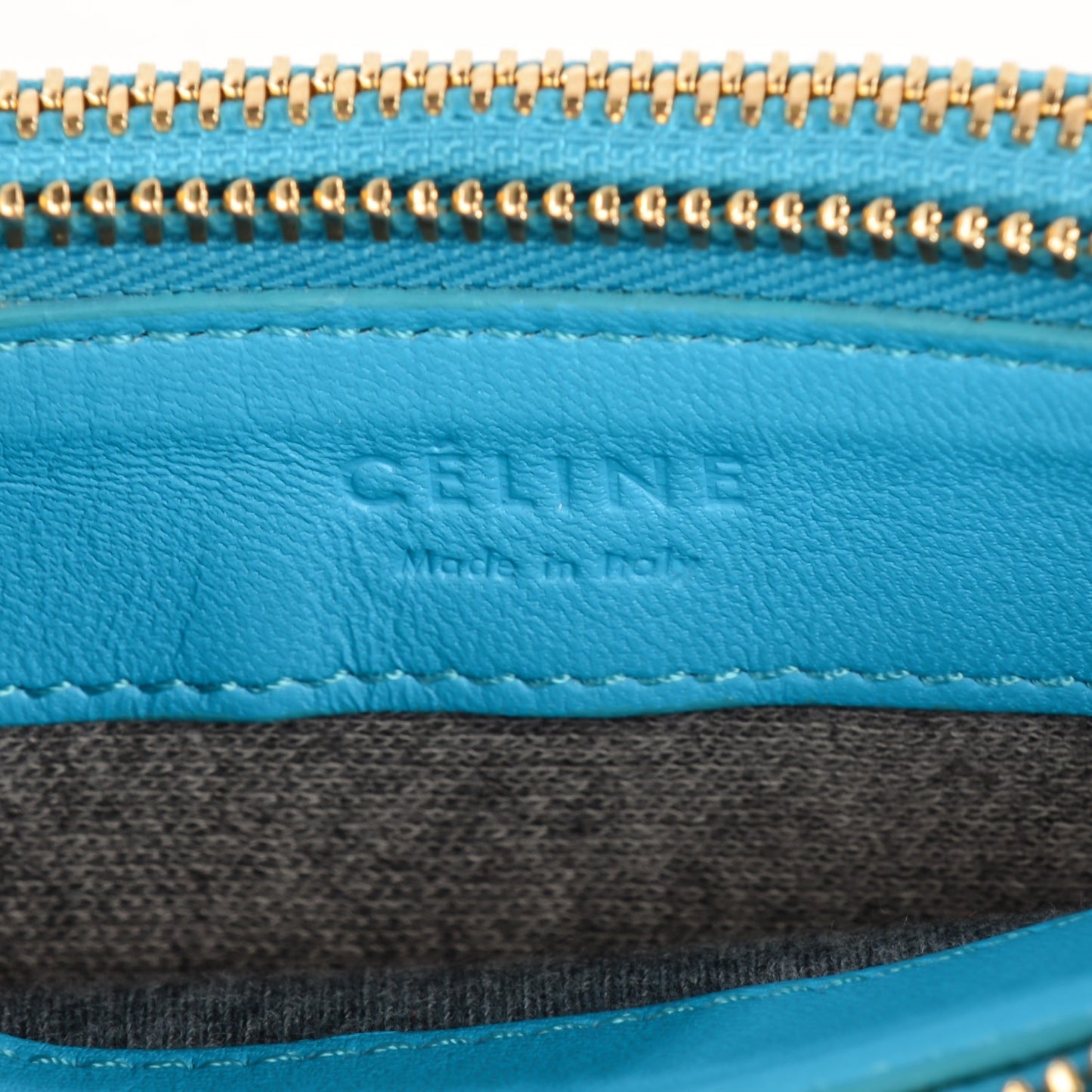 Lambskin Small Trio Crossbody Bag Turquoise