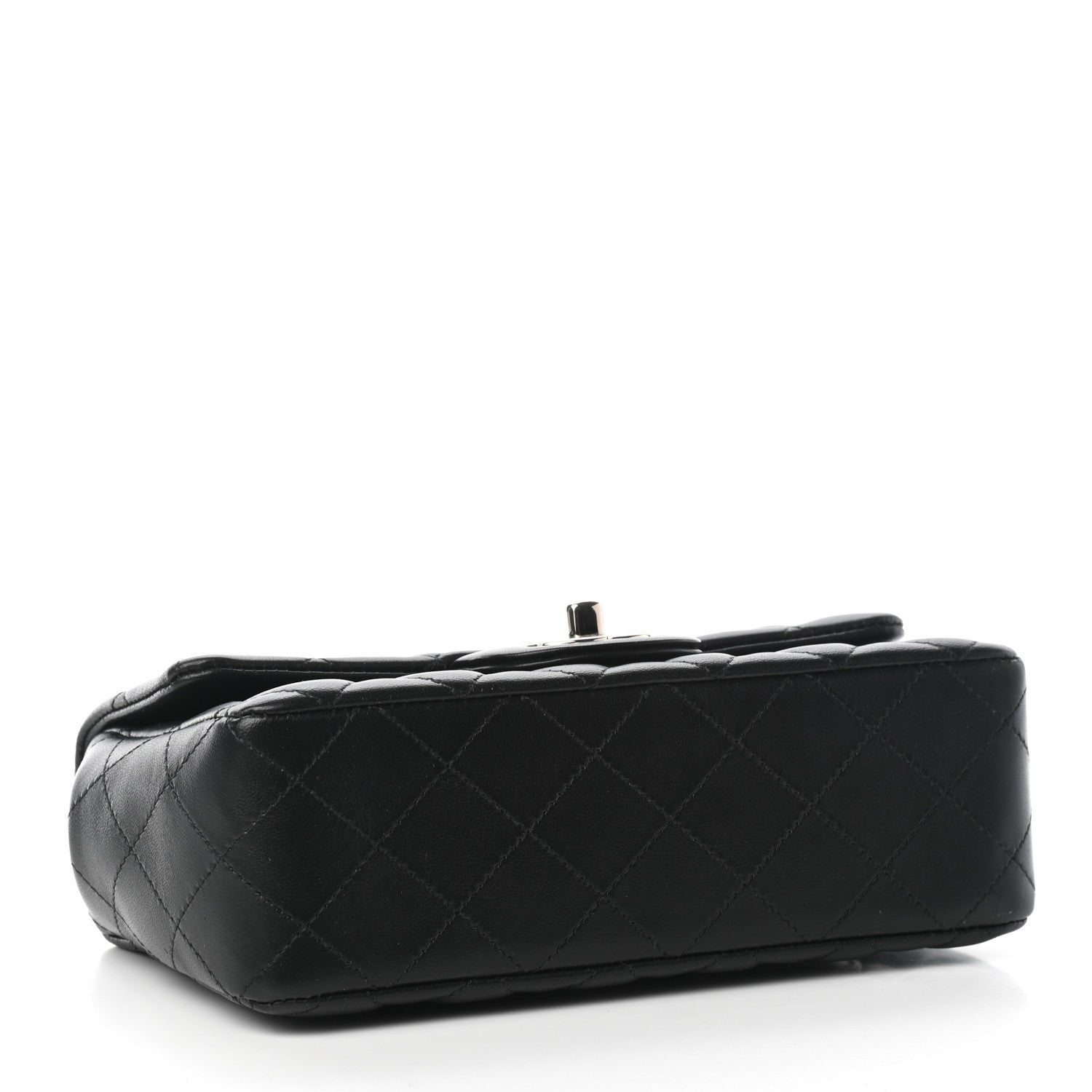 Chanel Lambskin Quilted Mini Coco Charms Rectangular Flap Black 4 of 8