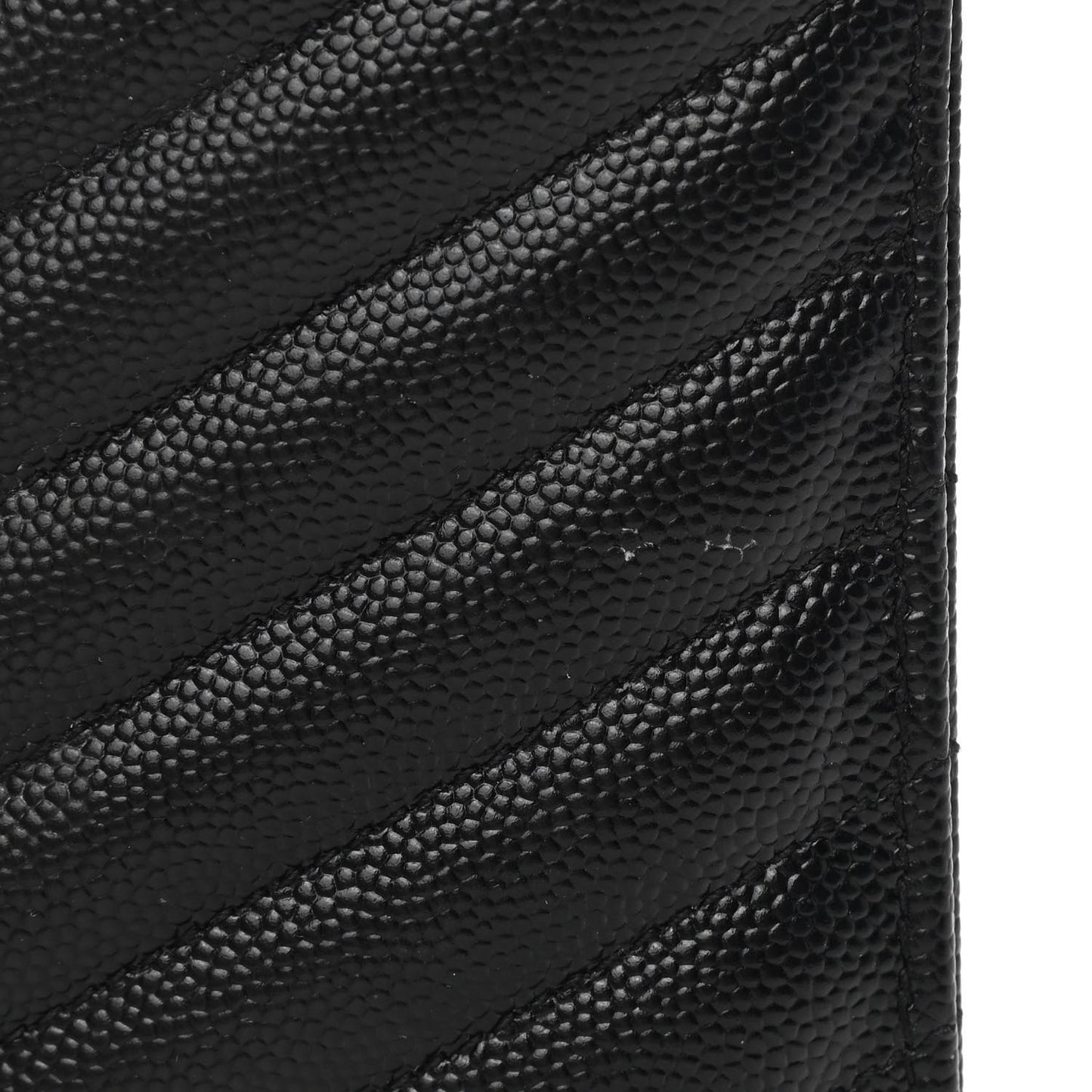 Grain De Poudre Chevron Monogram Bill Pouch Black