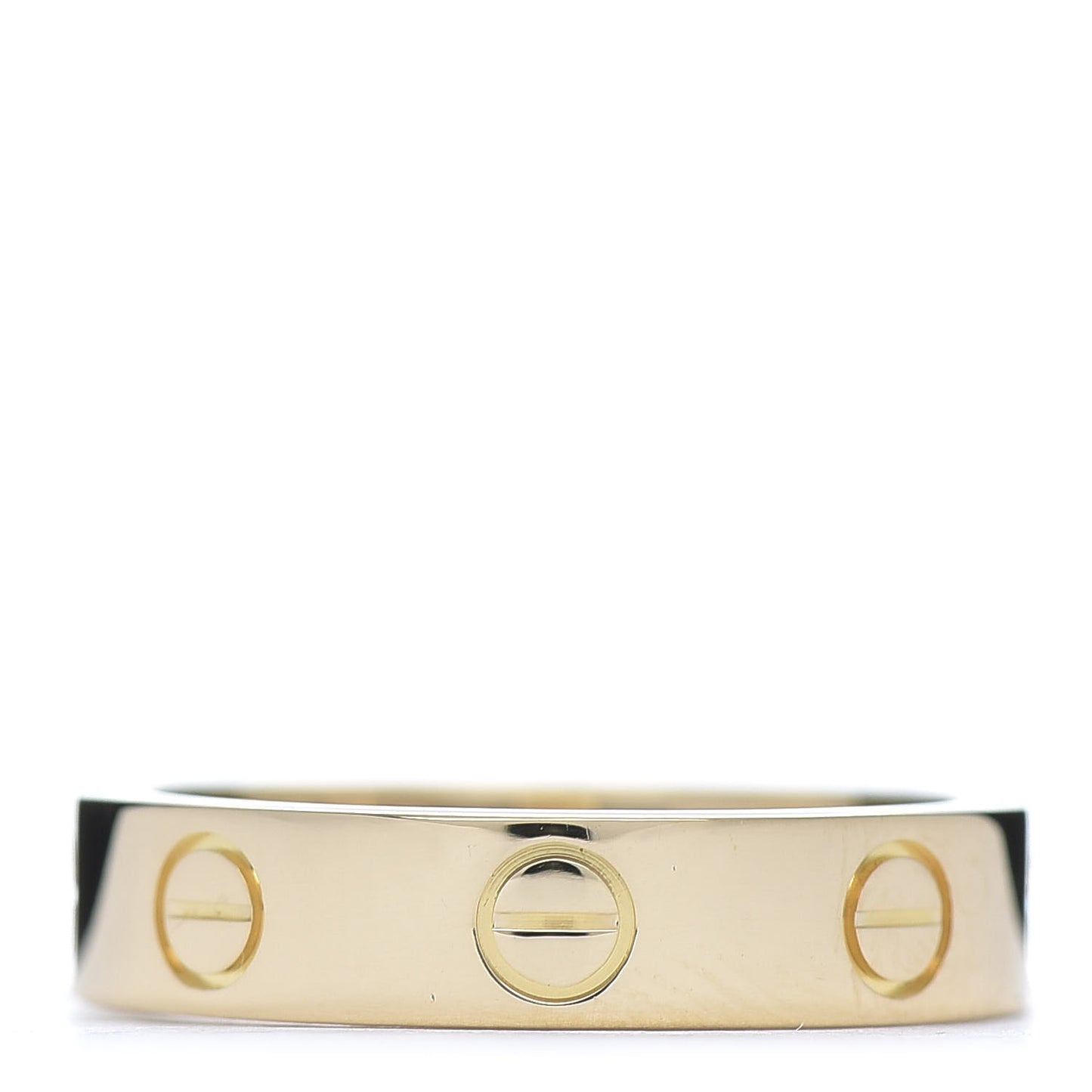 18K Yellow Gold Diamond 4mm LOVE Wedding Band Ring 47 4