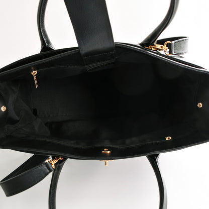 Chanel Calfskin Cerf Executive Shopper Tote Black 5 of 7