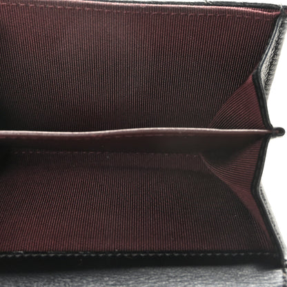 Chanel Sheepskin Chevron Quilted Reissue Card Holder Wallet Black 5 of 9