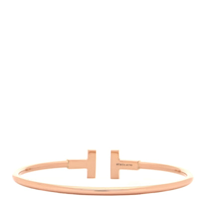 Tiffany 18K Rose Gold T Wire Bracelet 3 of 4