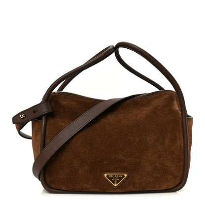 Prada Camoscio Darling Shoulder Bag Cocoa Brown 1 of 10