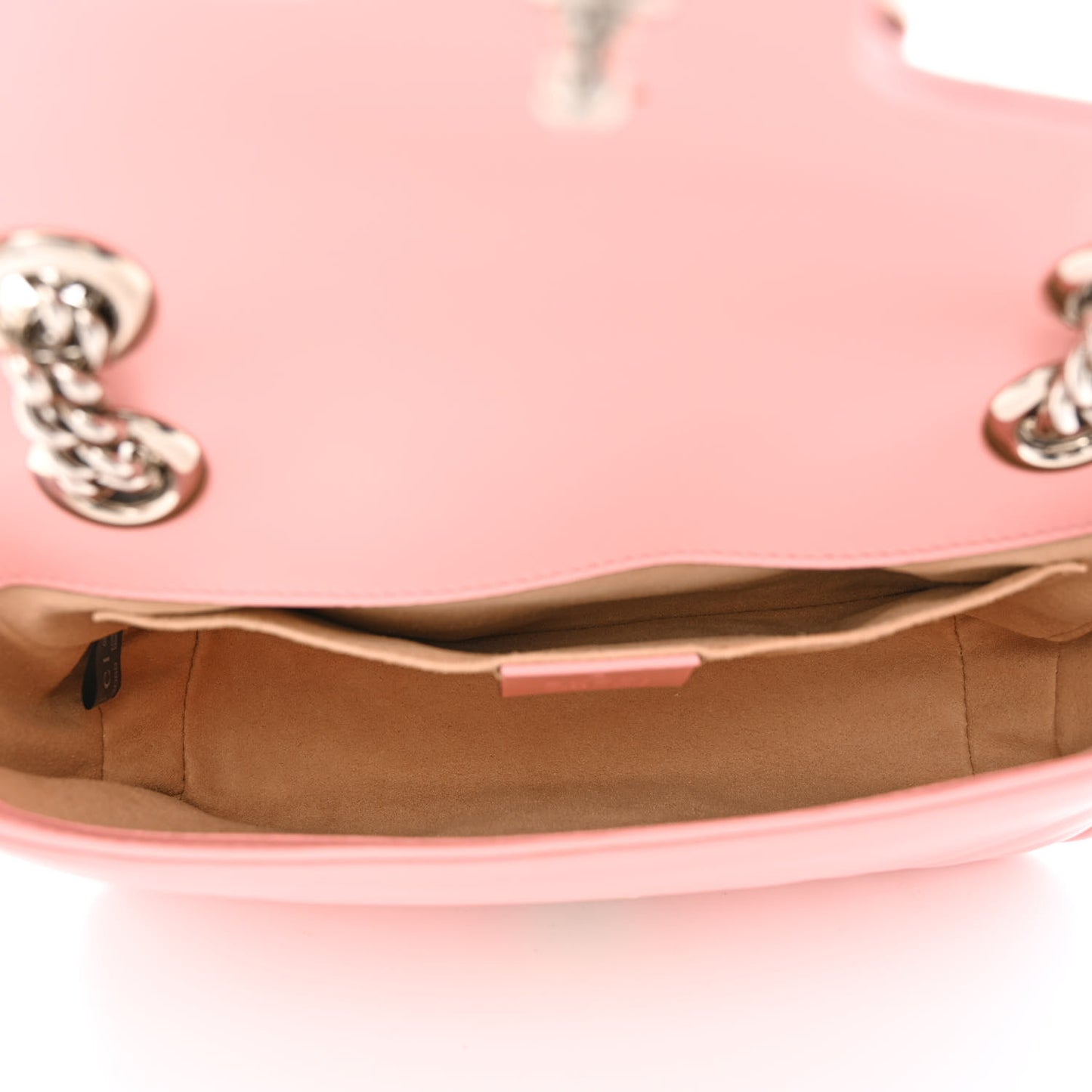 Calfskin Matelasse Mini GG Marmont Shoulder Bag Wild Rose