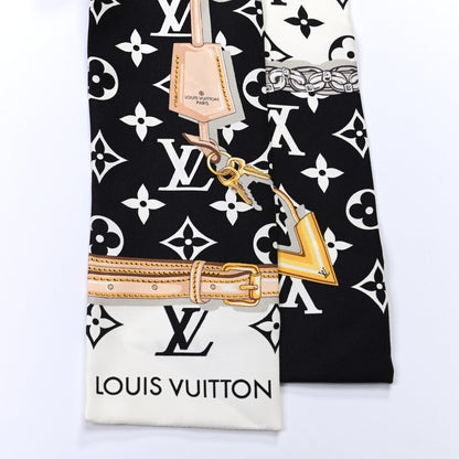 Louis Vuitton Silk Monogram Confidential Bandeau Black 2 of 3