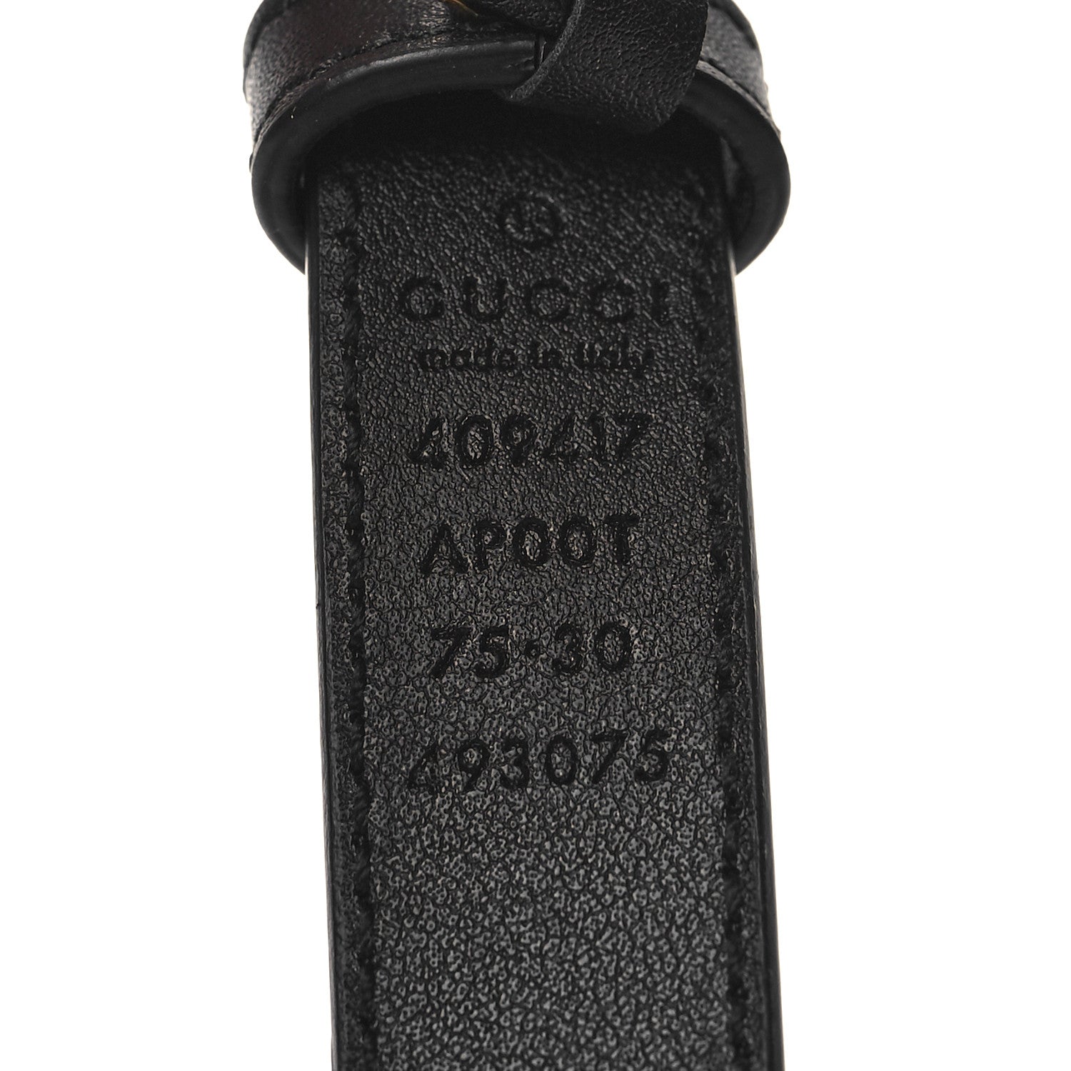 Gucci Calfskin Double G 20mm Belt 75 30 Black 5 of 5