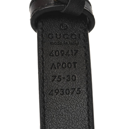 Gucci Calfskin Double G 20mm Belt 75 30 Black 5 of 5