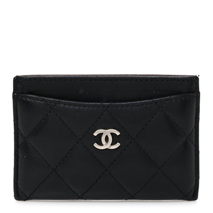 Chanel Lambskin Quilted Card Holder Black 1 of 9