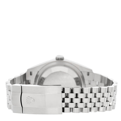 Rolex Stainless Steel 18K White Gold Diamond 36mm Oyster Perpetual Datejust Watch Silver Roman 126234 3 of 5