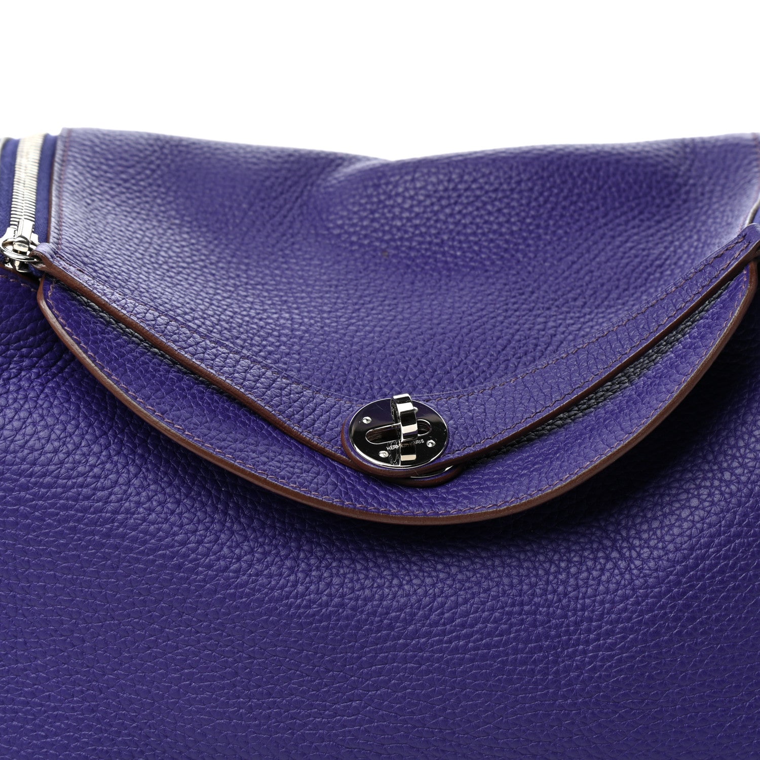 Hermes Taurillon Clemence Lindy 30 Iris 9 of 9