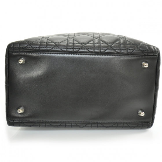 Lambskin Cannage Soft Lady Dior Tote Black