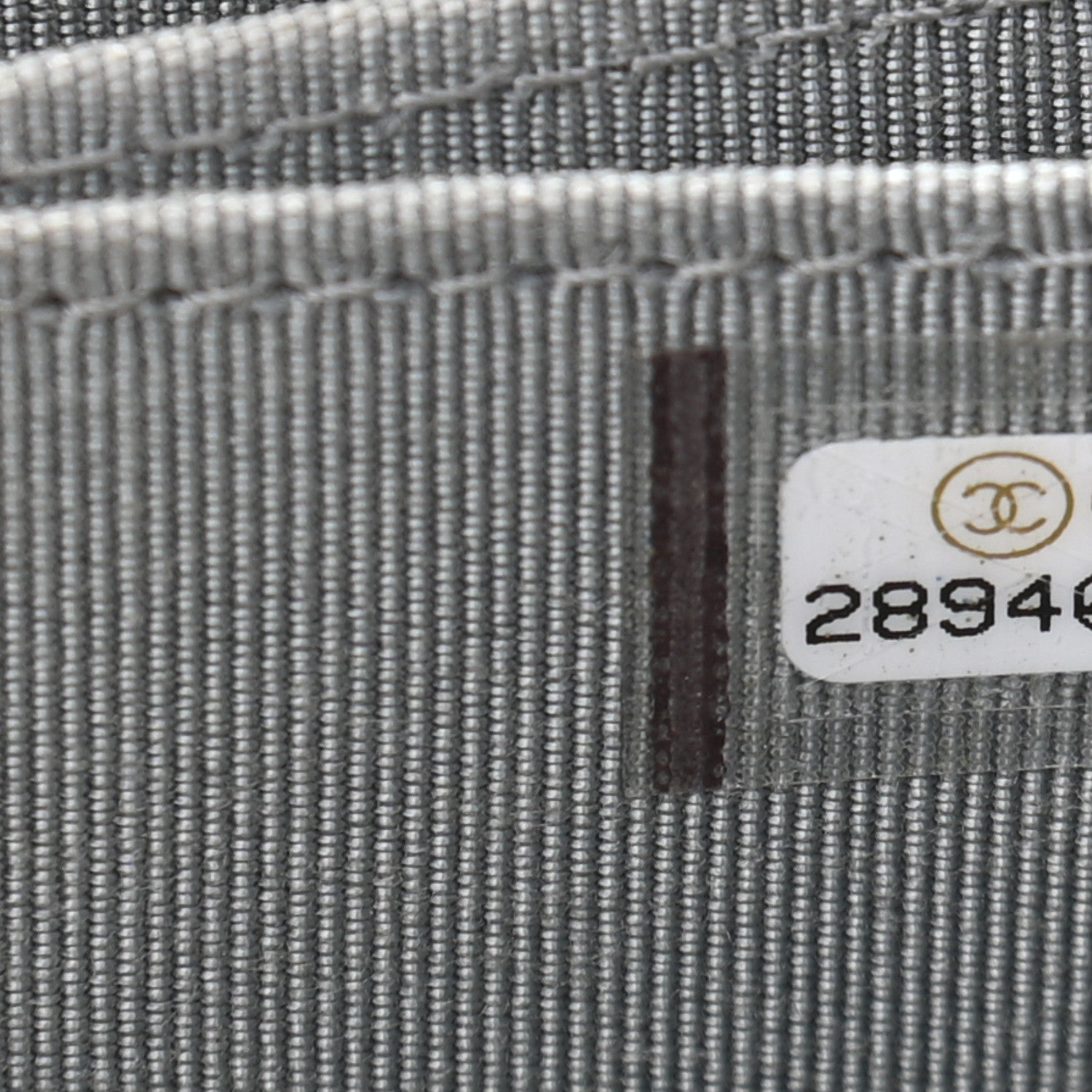 Chanel Caviar Quilted Zip Coin Purse Grey 7 of 12