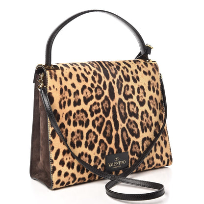 Valentino Garavani Calf Hair My Rockstud Frame Bag Leopard 18 of 23