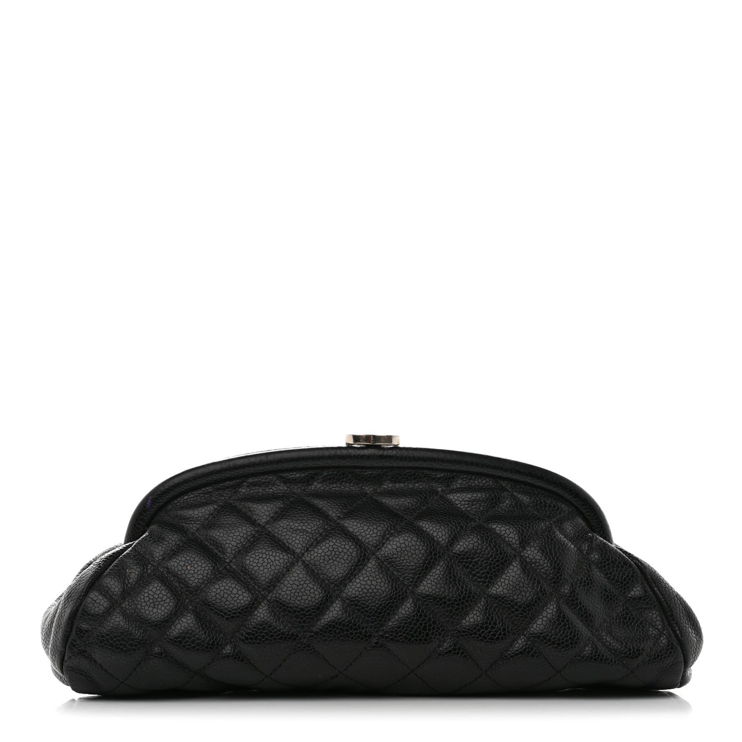 Caviar Quilted Timeless Clutch Black