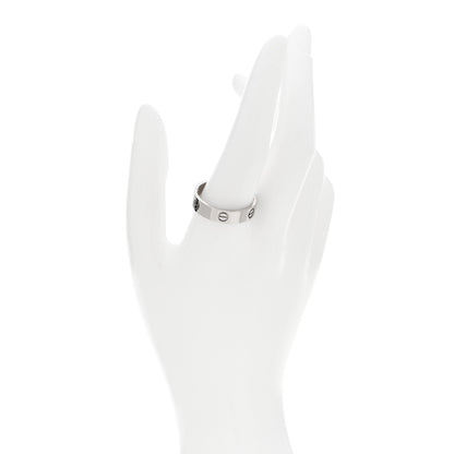 Cartier 18K White Gold 5.5mm LOVE Ring 68 12.25 2 of 5