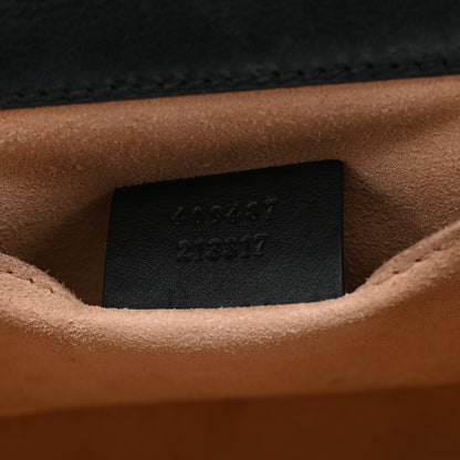 Gucci GG Supreme Monogram Bees Small Padlock Shoulder Bag Black 7 of 11