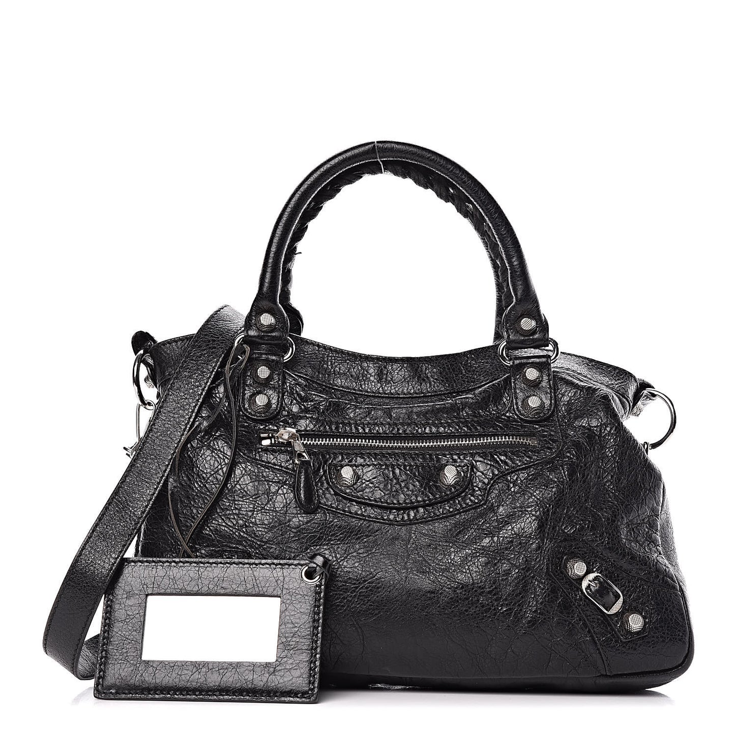 Agneau Giant 12 Silver Hardware Town Black