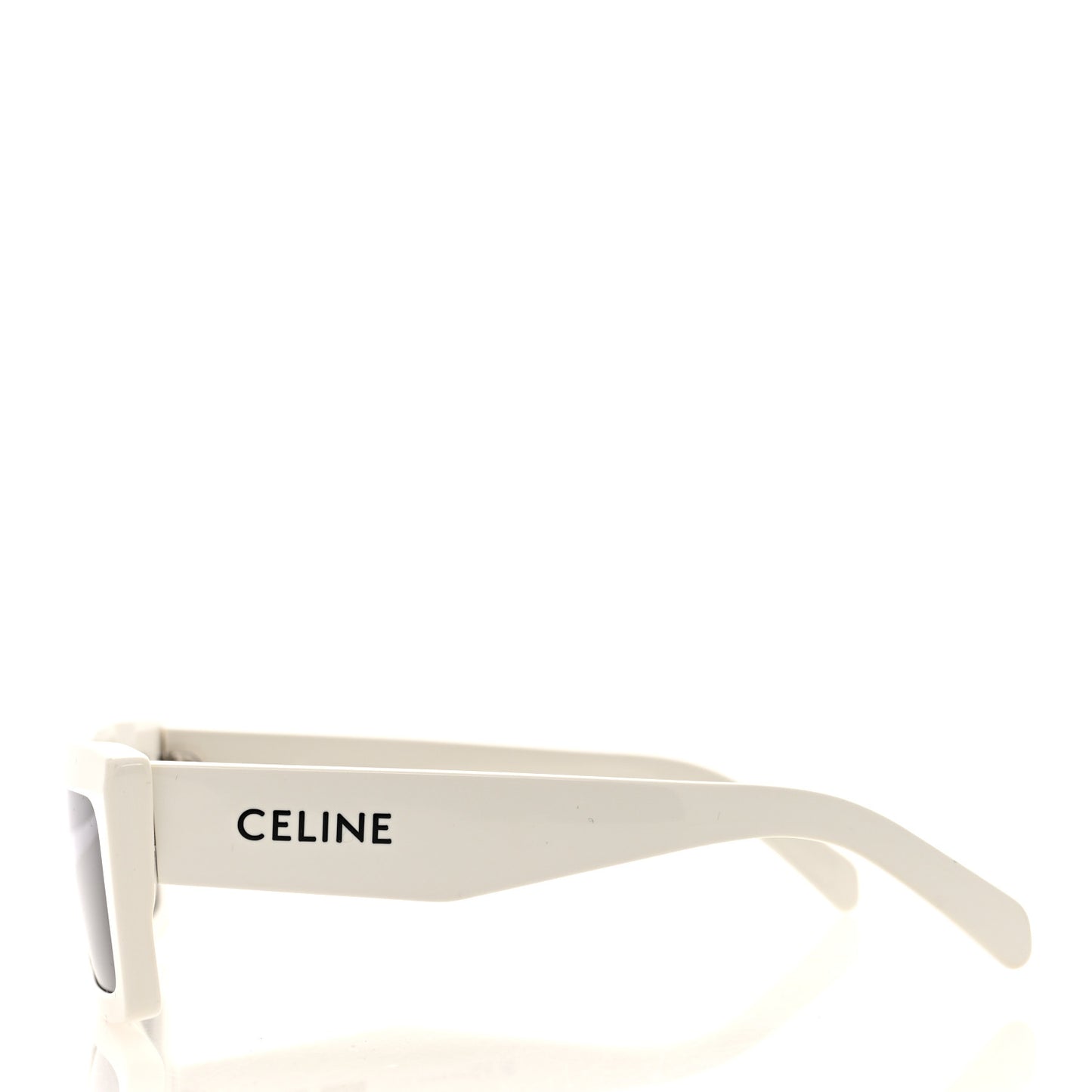 Acetate Monochroms Square Sunglasses CL40214U White