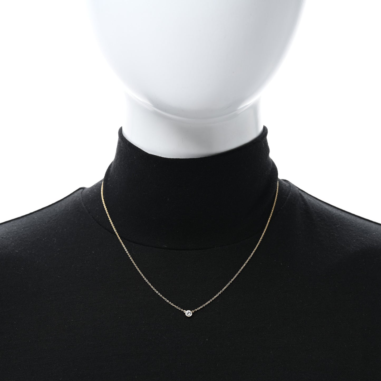 18K Yellow Gold Diamond .14ct Elsa Peretti Diamonds by the Yard Pendant Necklace