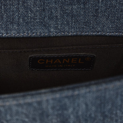 Chanel Denim Patchwork Small Boy Flap Blue 6 of 7