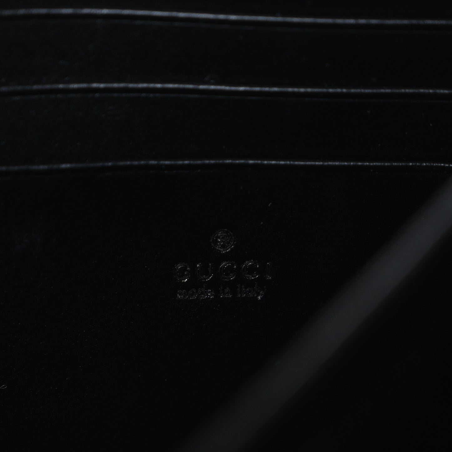 Calfskin Matelasse GG Marmont Chain Wallet Black