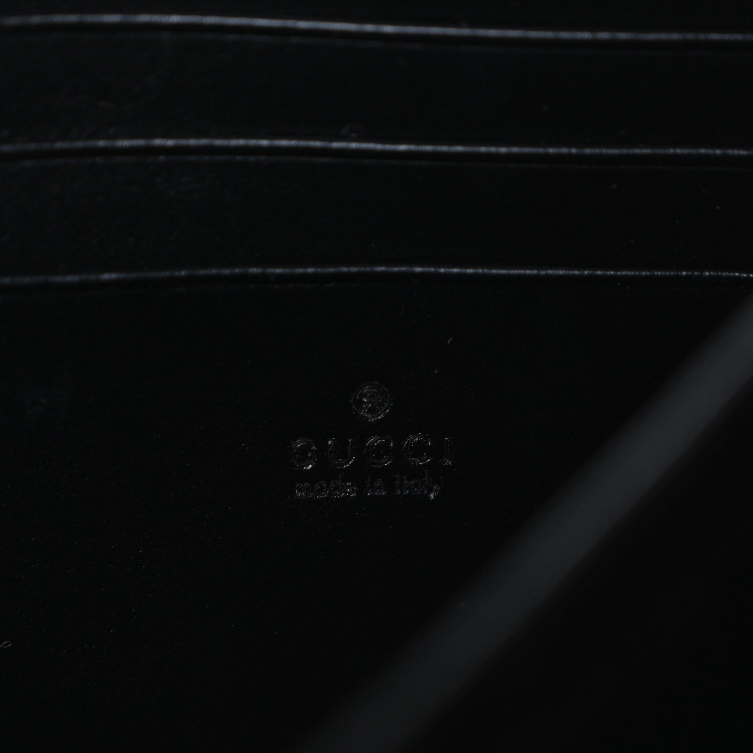 Gucci Calfskin Matelasse GG Marmont Chain Wallet Black 6 of 11