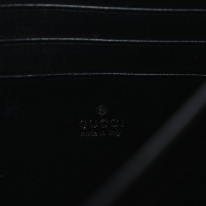 Gucci Calfskin Matelasse GG Marmont Chain Wallet Black 6 of 11