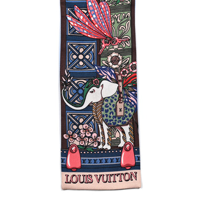 Louis Vuitton Silk Monogram LV Wonderland Bandeau Nude 3 of 4