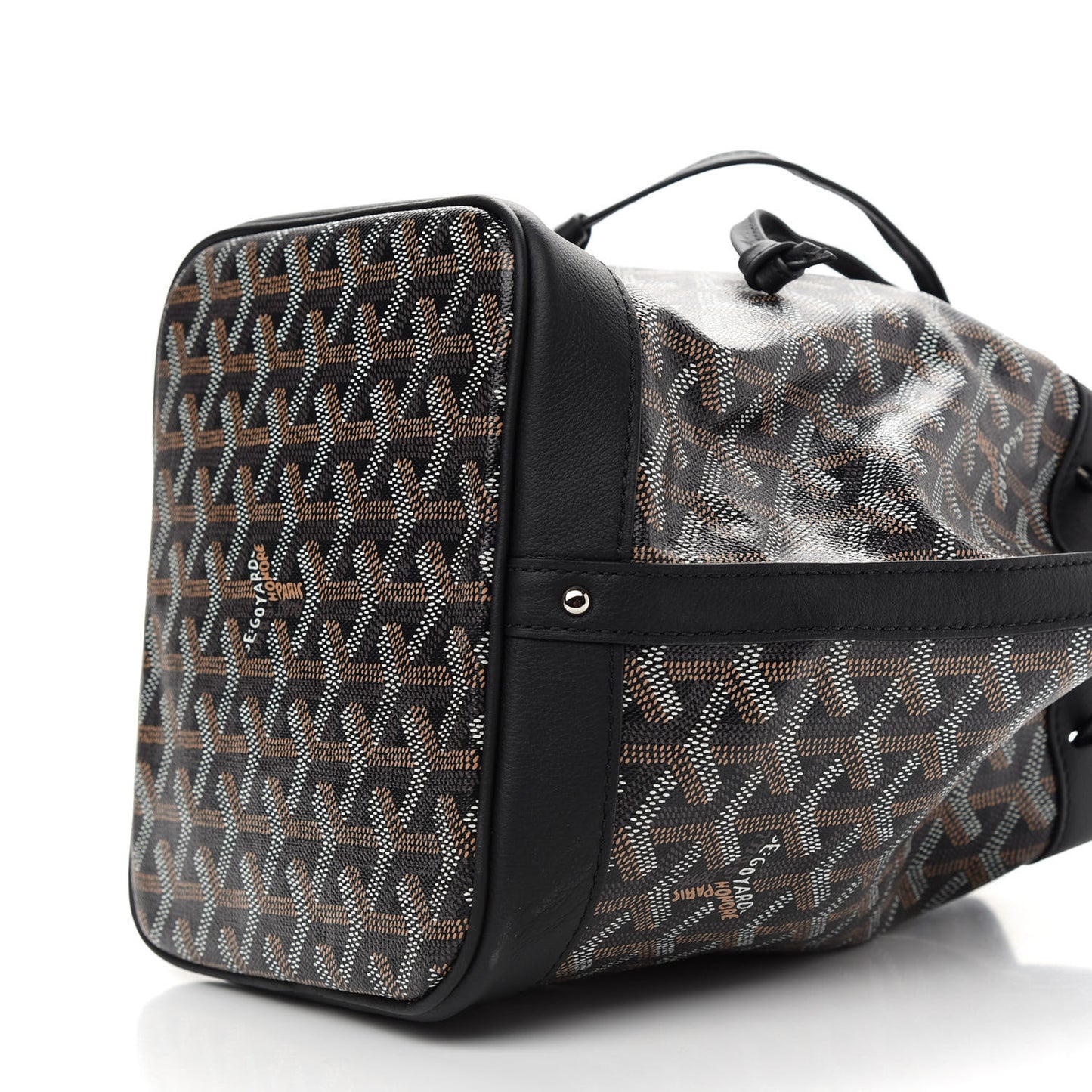 Goyardine Petit Flot Bucket Bag PM Black