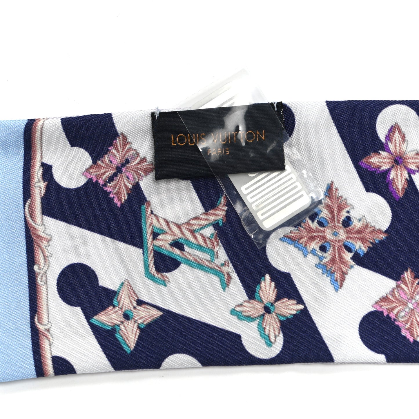 Silk Into Louis Bandeau Blue Grey