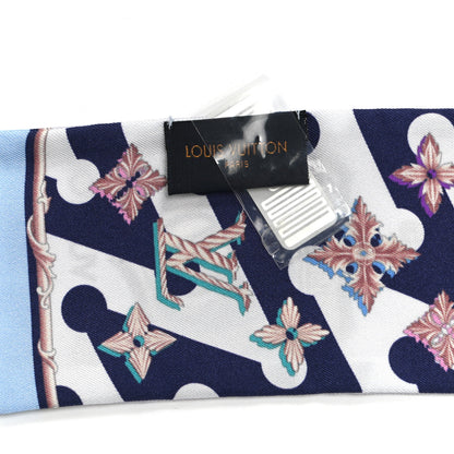 Louis Vuitton Silk Into Louis Bandeau Blue Grey 3 of 3