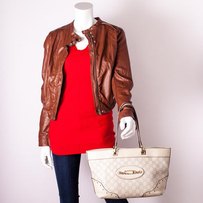 Gucci Guccissima Punch Tote Ivory 2 of 7