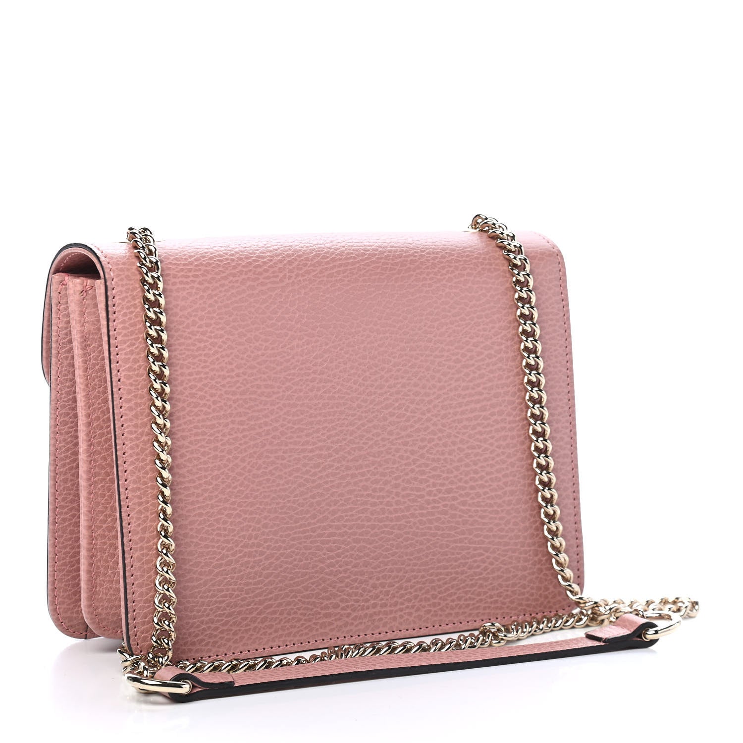 Gucci Dollar Calfskin Small Interlocking G Shoulder Bag Soft Pink 3 of 11