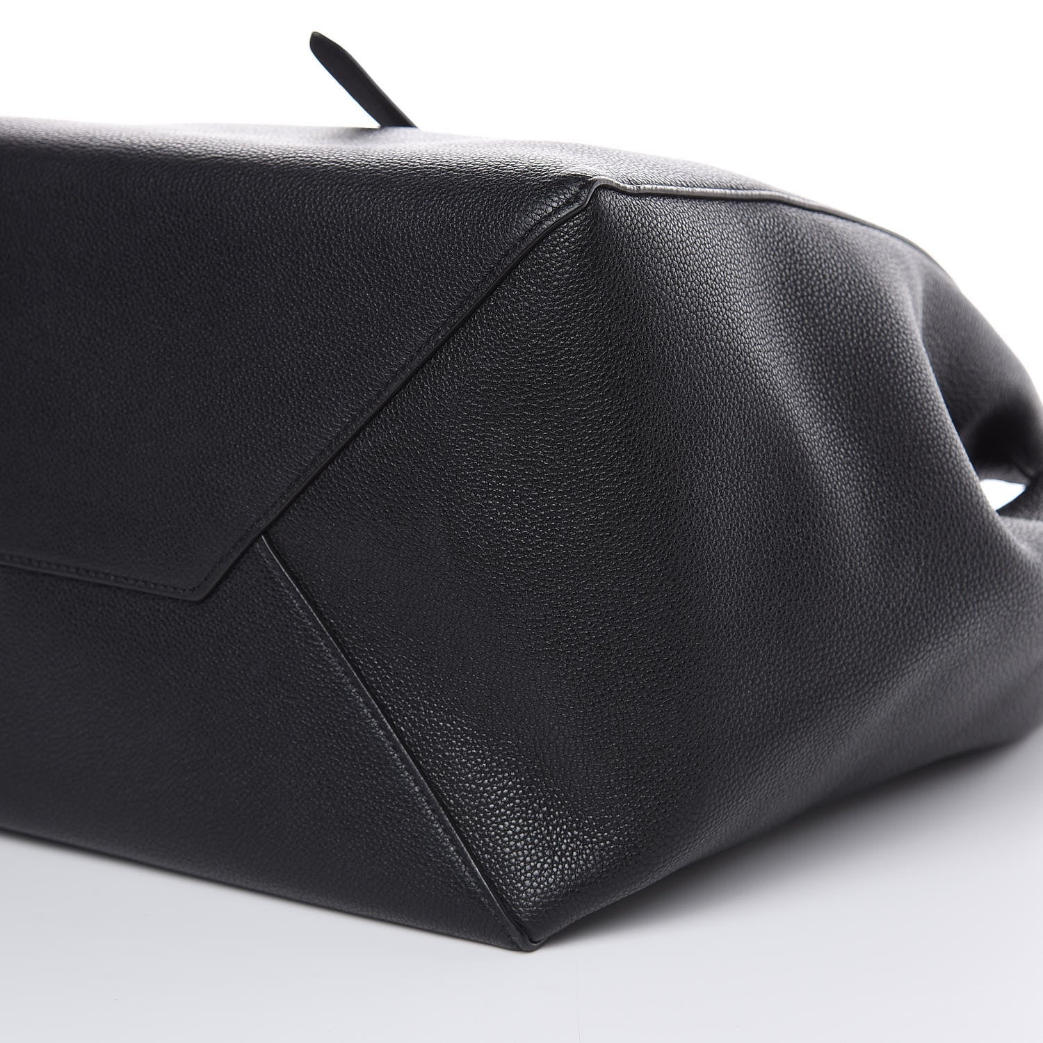Celine Soft Grained Calfskin Medium Belt Cabas Phantom Black 8 of 10