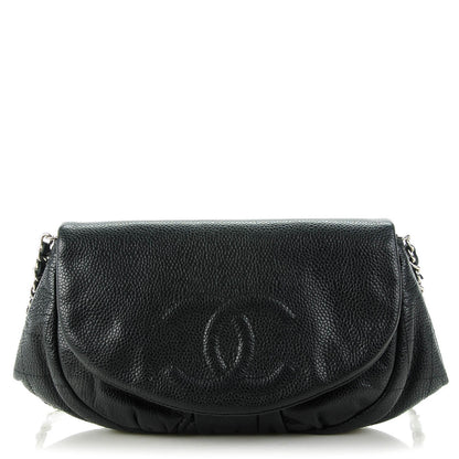 Chanel Caviar Half Moon Wallet On Chain WOC Black 1 of 8