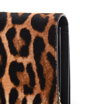 Saint Laurent Calf Hair Monogram Chain Wallet Leopard 12 of 14