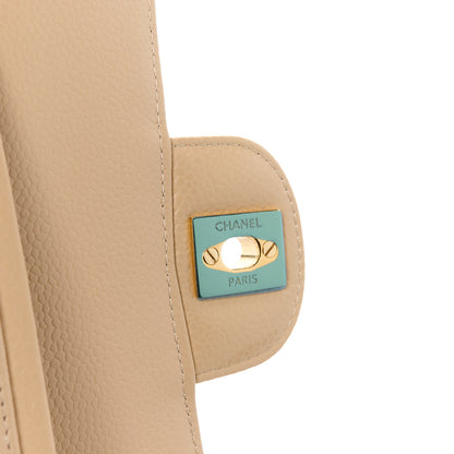 Chanel Caviar Quilted Medium Double Flap Beige 7 of 12