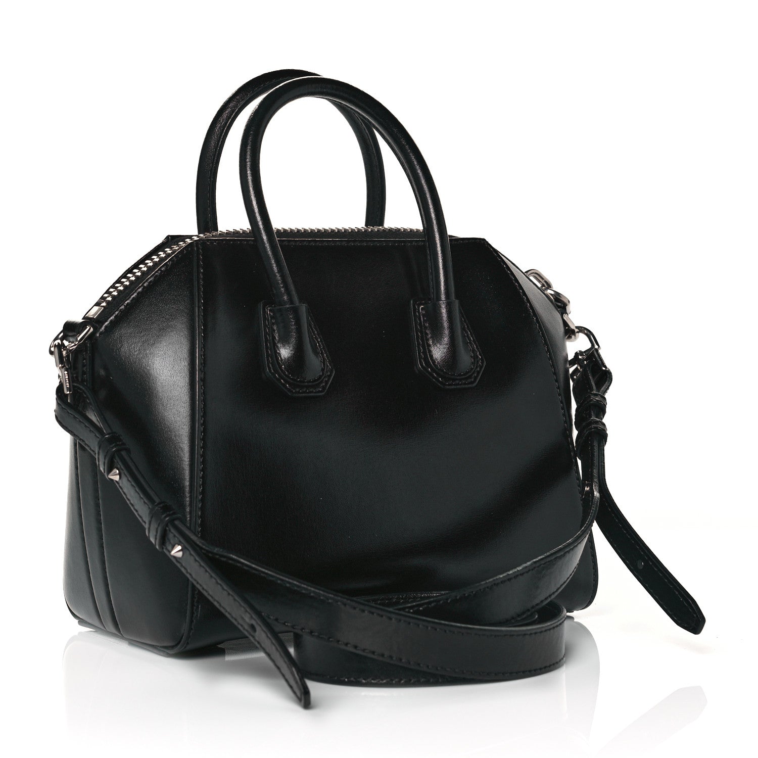 Givenchy Shiny Lord Calfskin Mini Antigona Black 3 of 12
