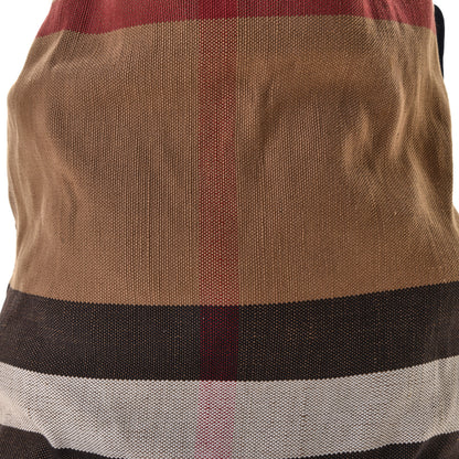 Burberry Canvas Mega Check Medium Ashby Hobo Blue 7 of 12