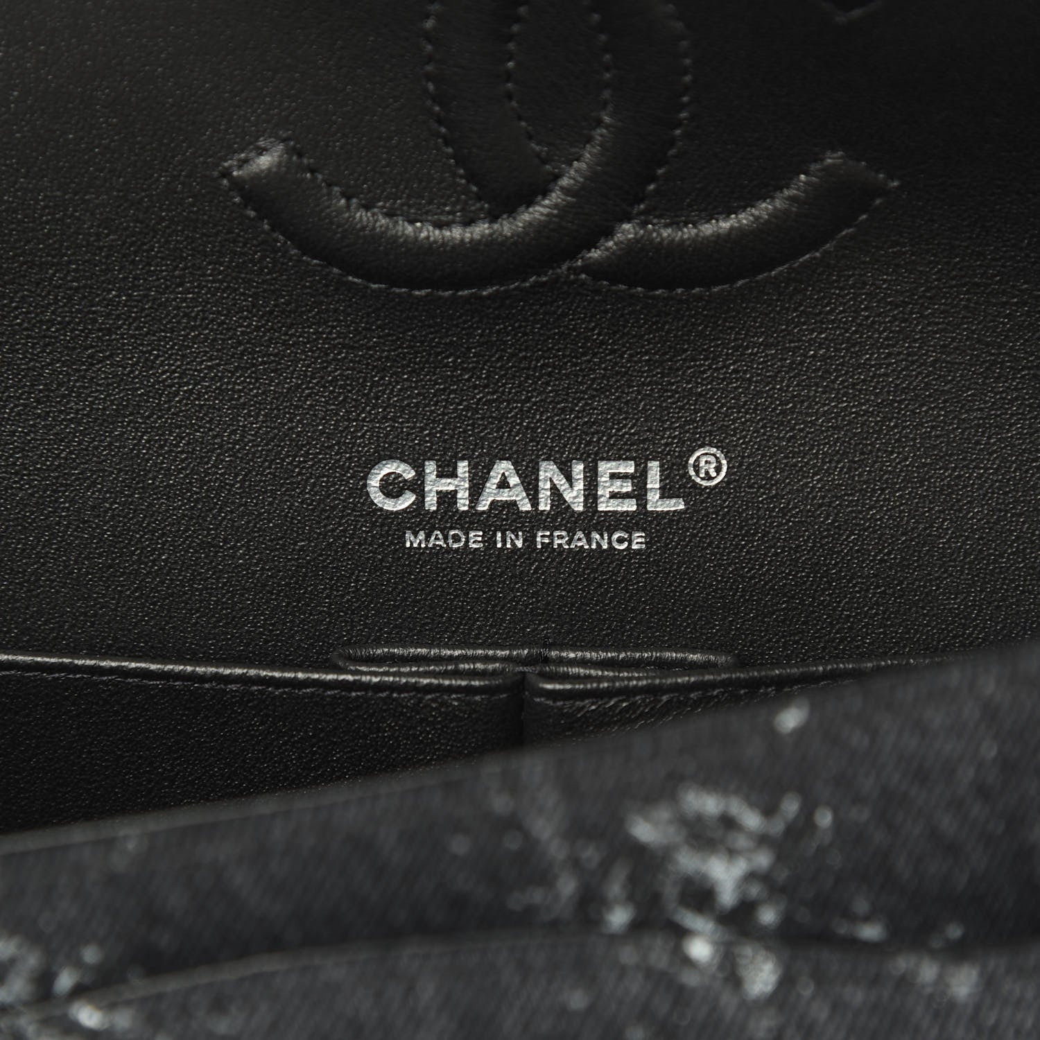 Chanel Denim Medium Double Flap Black 6 of 10